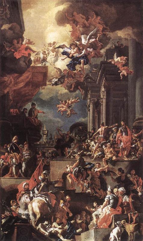 Francesco Solimena The Massacre of the Giustiniani at Chios China oil painting art